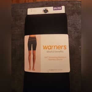 Warners Blissful Benefits Seamless Shortie Shapewear 360° Smoothing Size 2X/3X